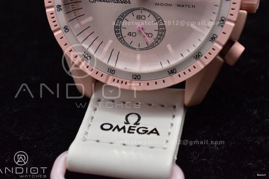 x Mission Strap Nylon to Venus Quartz Moonwatch Swatch Omega on Bioceramic 0403